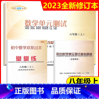 数学堂堂练 (书+卷+答案)3本 八年级/初中二年级 [正版] 2023年度初中数学单元测试卷+堂堂练+参考答案 八