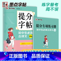 [正版]初中练习题八下七下中学教辅中考语文古诗文133篇墨点荆霄鹏正楷字帖初中生练字七年级下册初中古诗文专项训练练习册