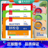 择校卷小升初 3册 小学升初中 [正版]2023版实验班小升初重点中学择校卷语数英套装 小升初夺冠密卷语文数学英语必刷题