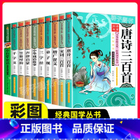 [正版]全10册唐诗宋词三百首小巴掌童话彩绘注音中华传统文化国学启蒙 一二三年级课外阅读儿童文学增广笠翁声律成语千字文
