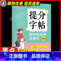 提分字帖 初中生必背古诗文133篇 [正版] 初中生必背古诗文133篇 正楷字帖衡水体中文字帖 衡中考试体楷书临摹本高中