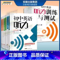 听力 测试+提升 两册 国一下 [正版]年级/任选初中英语听力训练与测试+英语听力 七八九年级上册+下册 人教版 英语听