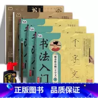 瘦金体小楷全集五册+笔墨碟 [正版]瘦金体小楷千字文 书法入门描摹本 宋徽宗瘦金体毛笔字帖 笔画偏旁常用汉字 成年初学者