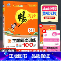 主题阅读训练100分B版 六年级下 [正版]2024小唱同学畅阅读小学语文主题阅读训练100分B版六年级下册浙江专版阅读