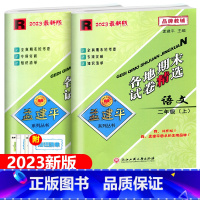 [2本套装]语文+数学 人教版 二年级上 [正版]2023新版孟建平各地期末试卷精选二年级上册语文数学共2本人教版小