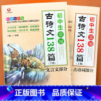 [两本]古诗文常用138篇 全套 初中通用 [正版]全2本初中生常用古诗文138篇 2024中学生古诗词古诗文必背文