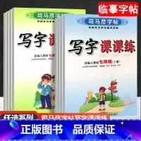 (司马彦写字课课练 语文人教版)透明纸临摹 七年级下 [正版]2023新版司马彦字帖写字课课练七八九年级语文人教版英语人
