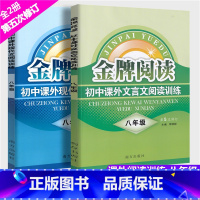 [正版]新版金牌阅读 初中课外文言文+现代文阅读训练 八年级全2册初二文言文阅读初中语文阅读训练八年级语文初中文言文八