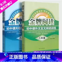 [正版]新版金牌阅读 初中课外文言文+现代文阅读训练 八年级全2册初二文言文阅读初中语文阅读训练八年级语文初中文言文八