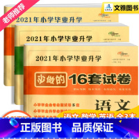 [正版]新版2021年小学毕业升学必做的16套试卷语文数学英语全套共3本通用版 小升初六年级复习精选练习题复习资料