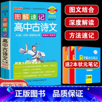 图解速记[古诗文] 高中通用 [正版]2023版pass绿卡图书 图解速记高中古诗文 必修+选修 RJ/人教版 全彩版