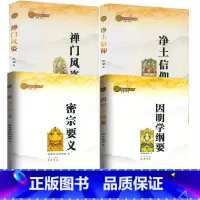 [正版]4册佛学小丛书:密宗要义+因明学纲要+禅门风姿+净土信仰 书籍
