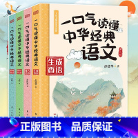 一口气读懂中华经典语文(全4册) [正版]一口气读懂中华经典语文全套4册8-12-15岁初中小学生语文知识大全课外阅读书