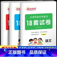[全3册]语文+数学+英语 小学升初中 [正版]2023新版阳光同学小学毕业升学复习18套试卷语文数学英语全套练习题必刷