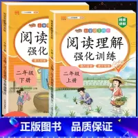 [上册+下册]阅读理解强化训练 小学二年级 [正版]二年级上册阅读理解强化训练书小学语文人教版课内课外阅读阶梯强化训练题