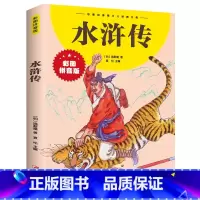 水浒传 [正版]水浒传小学生版 彩图拼音版大开本 中国四大名著之一儿童文学注音版一二三年级小学生课外阅读书籍6-7-8周