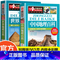 中国地理百科+世界地理百科(2册) [正版]世界地理百科全书 讲给孩子的中国国家地理 儿童科普类书籍小学绘本dk初中青少