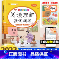 [上册+下册](2本)阅读理解强化训练 小学一年级 [正版]新版一年级上册+下册阅读理解强化训练每日一练人教版小学语文1