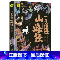 一头撞进山海经 [正版]一头撞进山海经彩图全解儿童版上古奇幻巨著 孩子能够读得懂的山海经白话文小学生四年级课外书要读 三