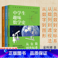 [正版]套装3册中学生趣味数学史 从负数到坐标系+从数列到透视法+从数字到图形金利娜著这才是好读的数学史奇妙数学史科普