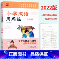 成语周周练.三年级 [正版]2023津桥教辅 小学成语周周练三年级上下册通用 小学生3年级语文兴趣班课后成语学习范本成语