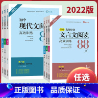 全套3本[现代文+文言文+英语] 七年级/初中一年级 [正版]木头马初中现代文言文阅读高效训练88篇七八九年级名师特训阅