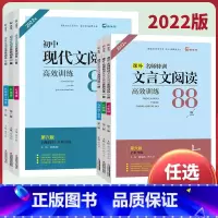 全套3本[现代文+文言文+英语] 七年级/初中一年级 [正版]木头马初中现代文言文阅读高效训练88篇七八九年级名师特训阅