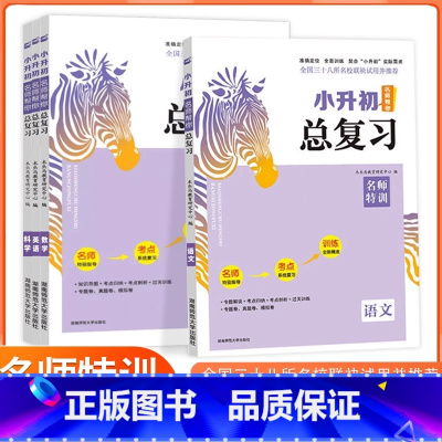 名师帮你总复习[语数英科]全套4本 小学升初中 [正版]木头马小升初名师总复习语文数学英语科学名师特训小考名校冲刺真题考