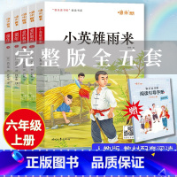 全套5本(彩图音频朗读) [正版]嗨米快乐读书吧六年级上册全套5本小英雄雨来/爱的教育/童年上下册名著阅读小学生6年级上