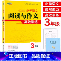 阅读与作文 小学三年级 [正版]2023小桔豆小学语文阅读与作文高效训练 三年级上下册通用 小学3年级语文读写能力优化训