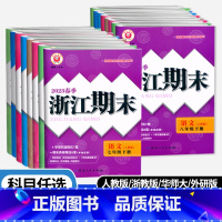 [3本]语文数学英语.人教版 七年级下 [正版]2023春季浙江期末七八年级下册语文数学英语科学人教版浙教版外研版初中7