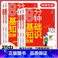 全套5本[语数英物化] 初中通用 [正版]金牛耳8分钟图解基础知识初中语文数学英语物理化学全套知识集锦大盘点7七8八9九