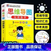 思维导图玩转数学 初中通用 [正版]初中思维导图玩转数学思维导图逻辑训练中学生记忆力应用题强化专项训练知识大全7-8-9