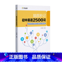 脑图秒记初中英语2500词 初中通用 [正版]备考2024 脑图秒记初中英语2500词专项训练语法工具书 初中英语词汇中