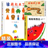 全套4册 [正版]全套4册 好饿的小蛇+谁藏起来了+蚂蚁和西瓜+点点点 精装蒲蒲兰绘本 低幼宝宝婴儿亲子情商启蒙早教益智