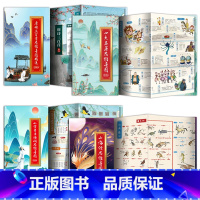 唐诗+古诗词+四大名著+山海经思维导图(4册) [正版] 唐诗三百首思维导图精选画册 有声伴读 儿童古诗唐诗幼儿宝宝国学