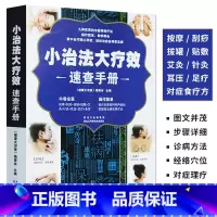 [正版]小治法大疗效速查手册 人体经络穴位图解对症按摩刮痧拔罐贴敷艾灸针灸耳压足疗食疗大全家用养生书籍 图解手法中医养