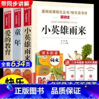 [全3册]六年级课外阅读 [正版]送考点手册快乐读书吧六上爱的教育小英雄雨来童年高尔基原著完整版书全套3册6小学生六年级