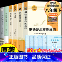 [正版]人教版6册 钢铁是怎样炼成的初中必读原著和经典常谈朱自清八年级下册的课外书人民教育出版社平凡的世界初二8下课外