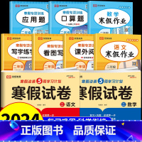 [全套9册]寒假专项+试卷+作业 小学二年级 [正版]二年级上册寒假作业全套语文数学人教版上 看图写话阅读理解专项训练每