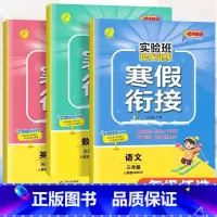 语文+数学+英语[人教版]/3本 小学三年级 [正版]2024新版春雨实验班寒假衔接一二三四五六年级上册寒假作业语文数学