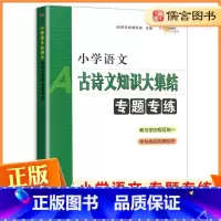 [正版]小学语文古诗文知识大集结专题专练通用版 升学夺冠小升初总复习小考题专项训练名校压轴题小升初基础知识专题测试 6