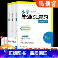 3本 语文+数学+英语 小学六年级 [正版]小学毕业总复习全真模拟全套3册语文数学英语人教版小升初真题卷专项练习册小学六