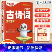 [小升初]古诗词252首 小学通用 [正版]万唯小白鸥星空小升初古诗词文言文252首+180篇人教版语文英语专项阅读理解