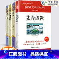 [九上下必读4本]艾青诗选+水浒传+简爱+儒林外史 [正版]全套4册九年级上册下册名著水浒传艾青诗选简爱儒林外史原著初三