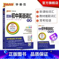 [正版]图解初中英语词汇单词书中考英语词汇大全知识清单单词手册初一二三七八九年级通用专项训练复习资料pass绿卡图书