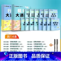 14本[楷书大通关+行楷大通关]赠2支白雪走珠笔 [正版]墨点楷书字帖荆霄鹏行楷字帖大通关公务员教资练字控笔训练速成