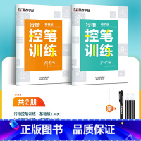 [行楷]控笔训练2册 [正版]字帖练字成年男行楷大通关行书速成控笔训练大学生成人女生漂亮硬笔书法练字本初学者钢笔临摹荆霄