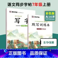 [语文临摹]七年级上册(送默写训练本) 七年级/初中一年级 [正版]七年级上册语文字帖练字小学生硬笔书法字帖一课一练墨点