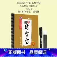 墨点练字宝唐诗宋词行楷凹槽字帖 [正版]楷书字帖练字成年男女生字体漂亮凹槽练字帖反复实用大学生高中生古诗词临摹练字帖小学